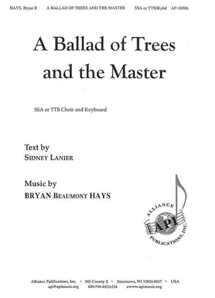A Ballad of Trees and the Master